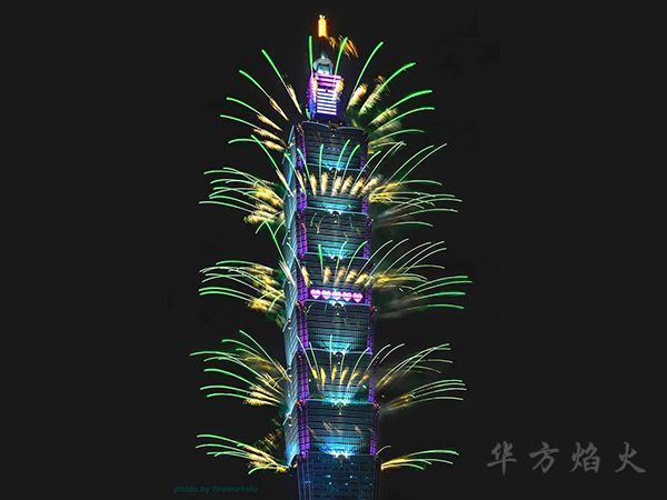迪拜塔2021新年焰火(huǒ)